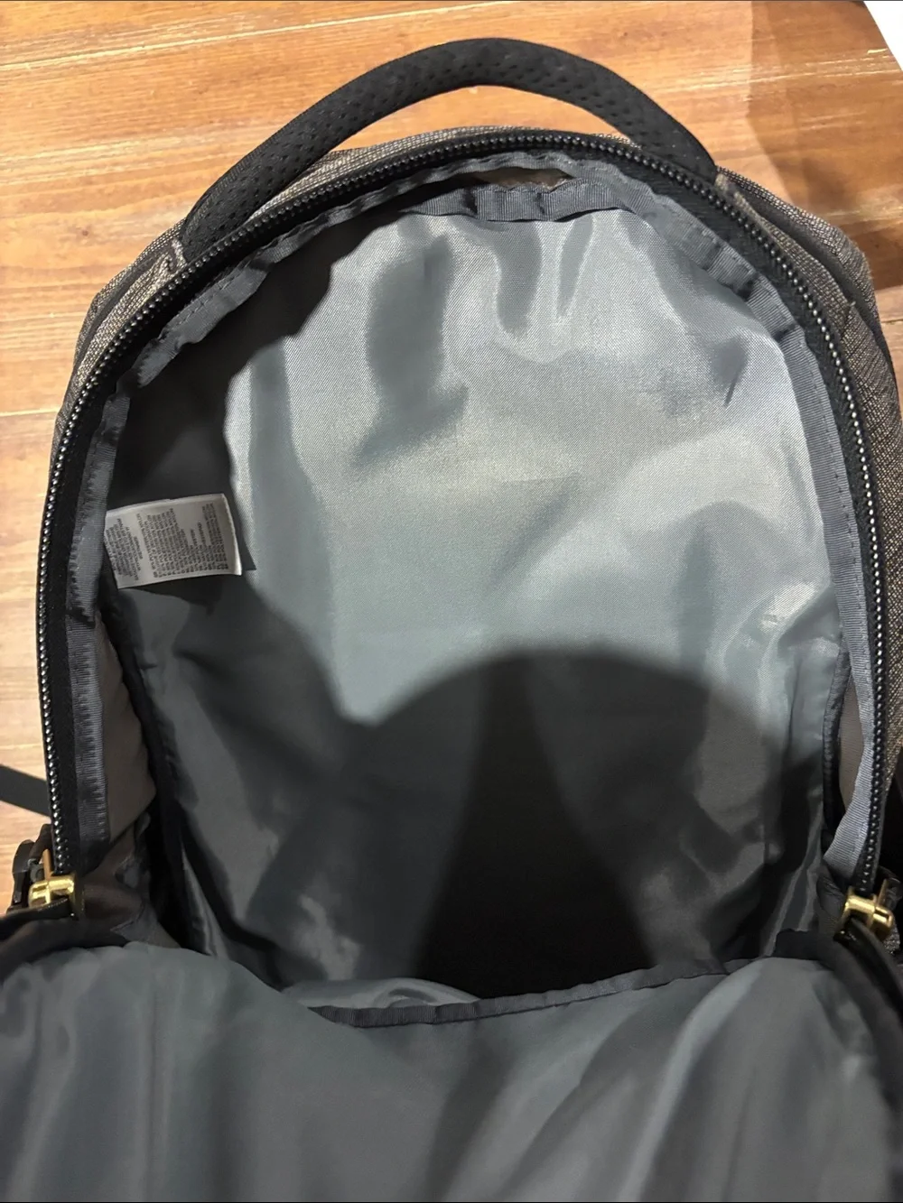 The North Face Borealis Backpack - Grey/Black with Gold Hardware